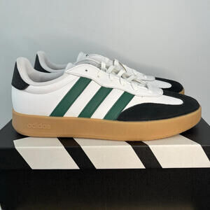 Adidas BARREDA Men's Shoes White Black Green JR1323 Sneakers Mens Size 9.5 NEW